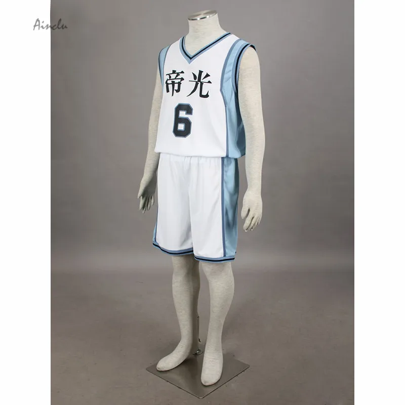Ainclu Бесплатная доставка костюм Kuroko no basuke аниме Teiko #6 Aomine Daiki баскетбольный Джерси