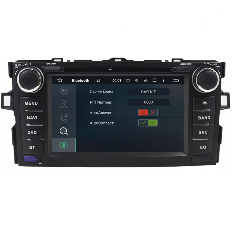 2 din ОЗУ Android 7 1 автомобильный dvd плеер для Toyota Auris 2006 2007 2008 2009 2010 2011 raido gps навигация