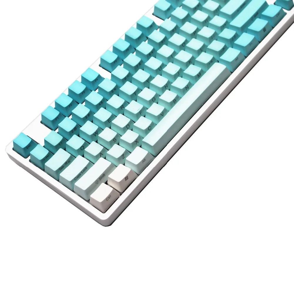 Градиентный цвет PBT keycaps OEM 87 ключ ANSI раскладка MX Переключатель боковая печать механическая клавиатура keycap Keycaps только, не клавиатуры