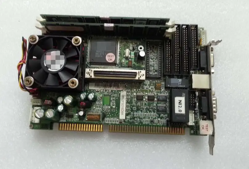 100% оригинальная Встроенная Материнская плата ПК PEAK555 Rev:D, Промышленная материнская плата со слотом PCI, полуразмерная карта ЦП PICMG1.0 с ОЗУ ЦП