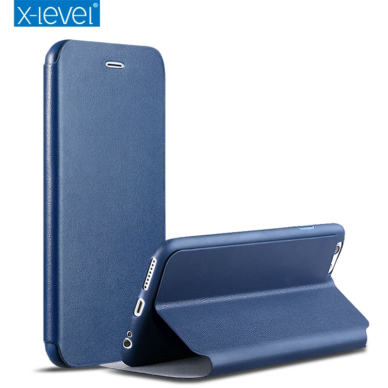 Чехол X-Level из искусственной кожи для iPhone 6s чехол-книжка в деловом стиле 6 plus