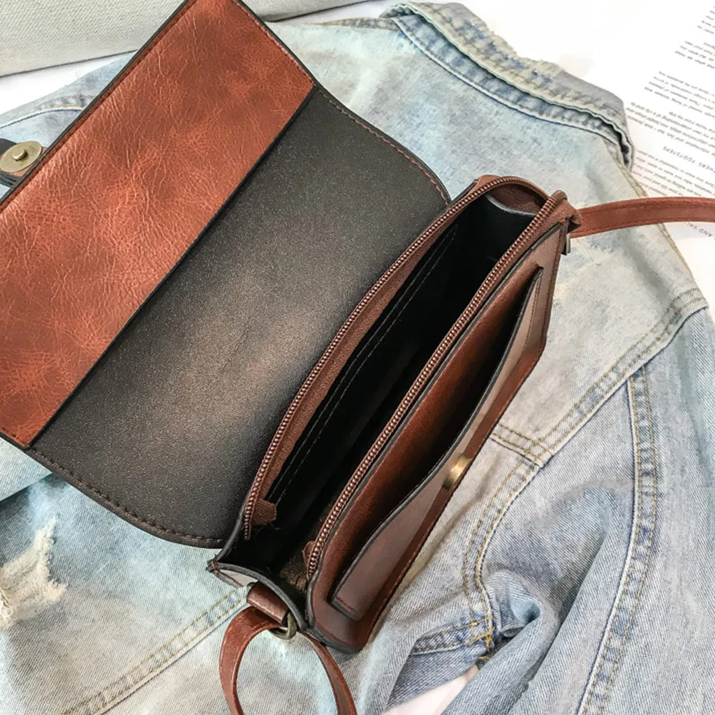 ISHOWTIENDA, женская сумка, винтажная, кожаная, сумка на плечо, для девушек, с ручкой, через плечо, мини сумка, для женщин, сумка-мессенджер, Bolso Mujer