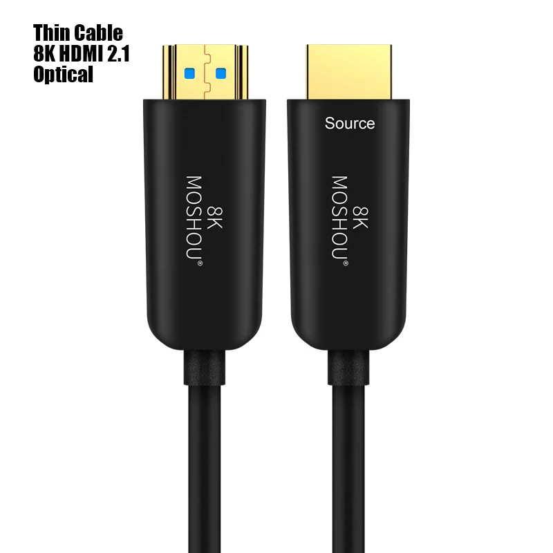 Optical HDMI 2.1 8 к 60 Гц HDMI 2,1 кабели 4 к 120 Гц 48 Гбит/с Полоса пропускания ARC MOSHOU видео 2 м Шнур высокой четкости мультимедийный интерфейс для усилителя ТВ - Цвет: Optical HDMI 2.1