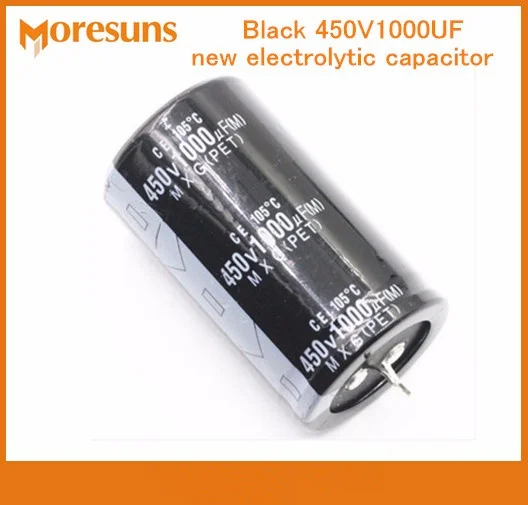 Быстрая бесплатная доставка 2 шт./лот черный 450V1000UF новый Электролитический