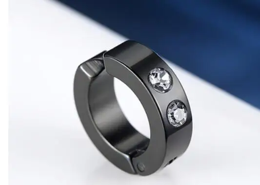 2 шт. золотые черные два только для мужчин без титанового магнита с узором диаметр