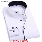 Рубашка FAISIENS Мужская официальная с длинным рукавом, Блуза женская большого размера 6XL, 7XL, 9XL, 10XL, 11XL, 12XL, 13XL, 14XL, на лето и весну