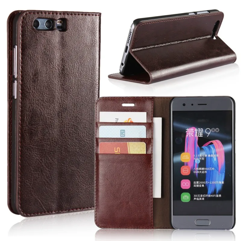 Flip Cases For Huawei Honor 9 Honor9 Leather Wallet Case Cover Etui Hoesje Coque Funda Capinha Carcasa Capa Card Slot TV Stand | Мобильные