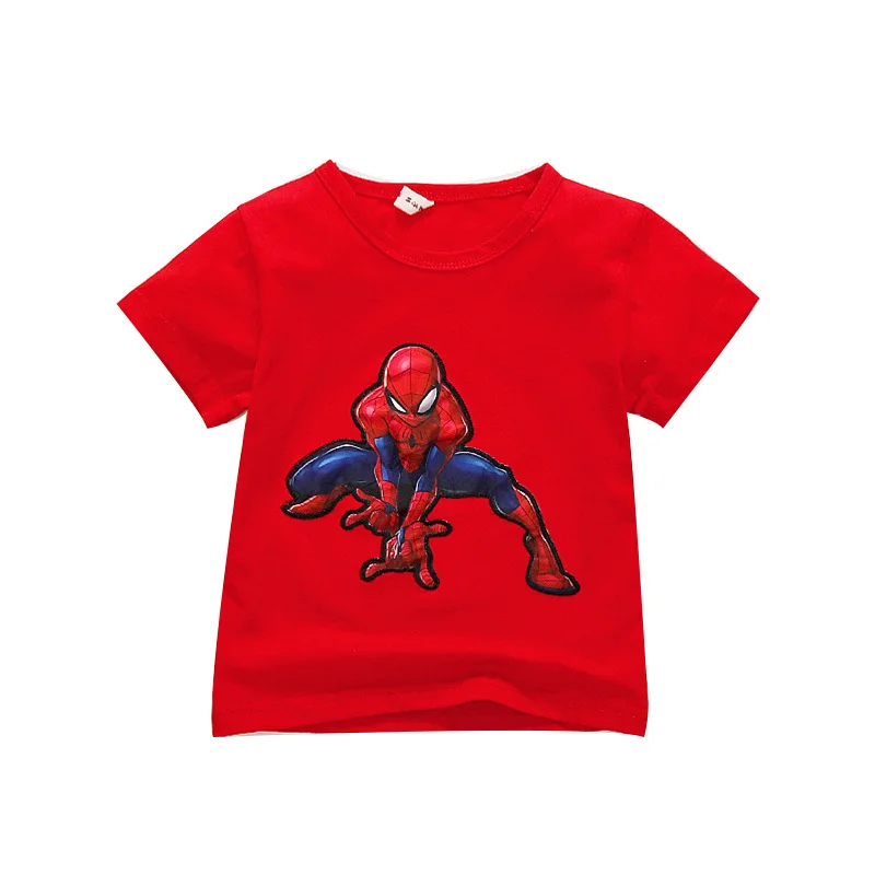 

Boys T-shirt Children's Wear 2019 New Cotton Summer Spider-Man Short Sleeve