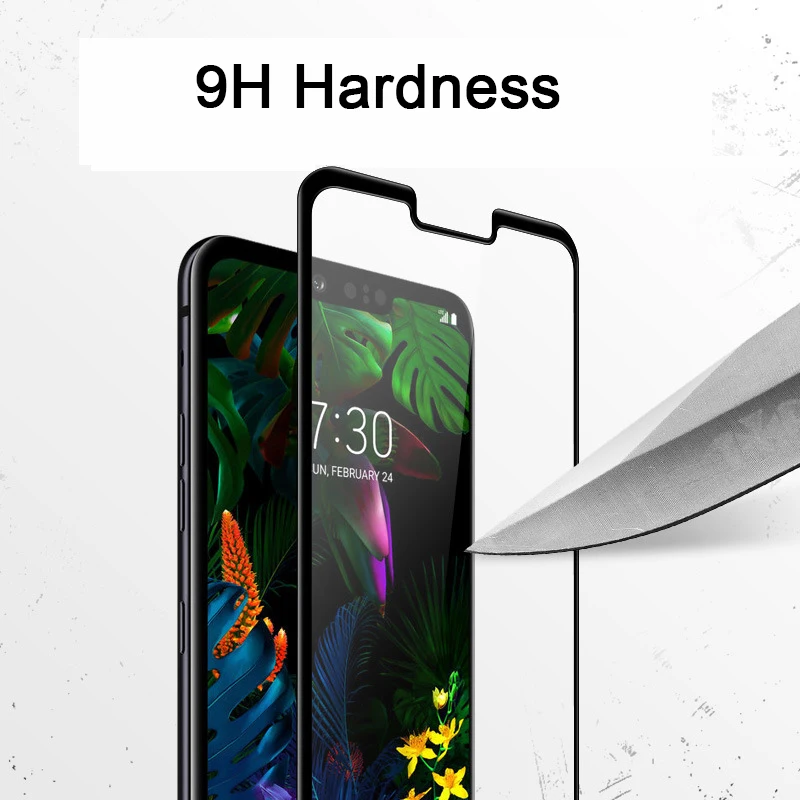 Full cover tempered glass for LG G8 ThinQ screen protectors for LG V20 V30 V40 Thinq q6 g6 K10 K8 protective glas film