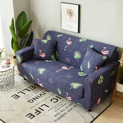

Nordic Flamingo Sofa Slipcovers Tight Wrap All-inclusive Slip-resistant Elastic Cubre Sofa Towel Corner Sofa Cover Couch Cover