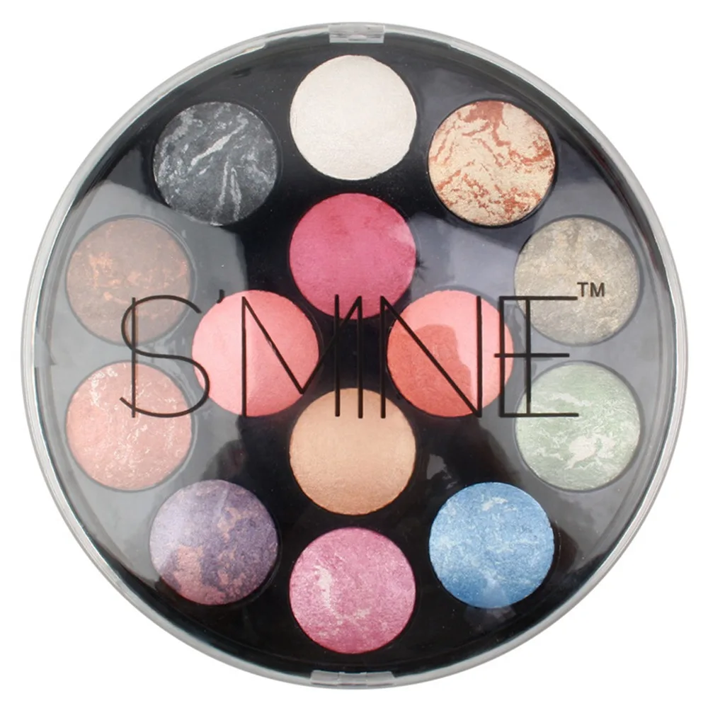 Тени для век профессиональные 14 цветов водонепроницаемые тени пластины порошок