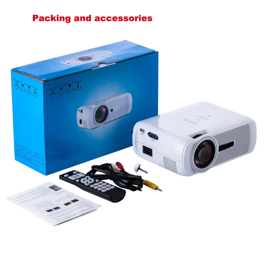 Android 3D светодиодный мини портативный Пико Карманный микро-проектор аксессуары Full