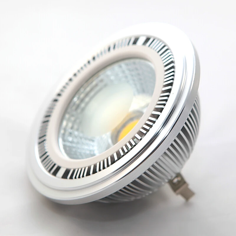 Светодиодсветодиодный Лампа 15 Вт COB AR111 Bridgelux LED ES111 QR111 GU10 G53 12 В постоянного тока