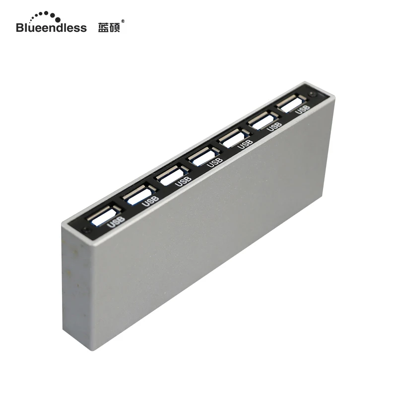 Blueendless Бесплатная доставка 2 0 Usb A Алюминий 7 Порты и разъёмы удлинитель