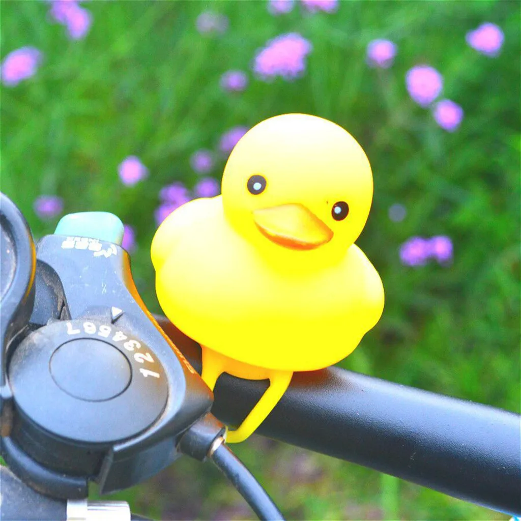Hot sale Cartoon Head Light Shining Cute Duck Bicycle Bells Handlebar Accessories Portable Bike accessories | Спорт и развлечения
