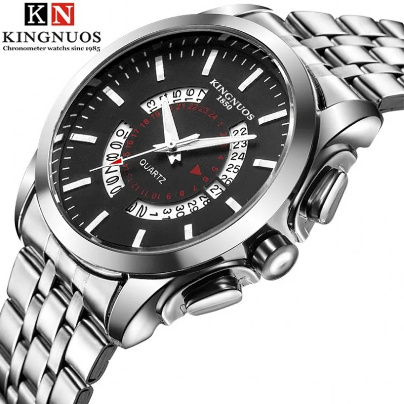 Men's Top Brand Luxury Watches Stainless Steel Band Analog Quartz Wristwatch Watch Men Clock Male Relogio Masculino Gift | Наручные