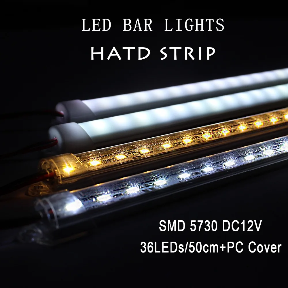 10 шт. * 50 см фабричная оптовая продажа DC 12 В 36 SMD 5730 светодиодный жесткий светильник