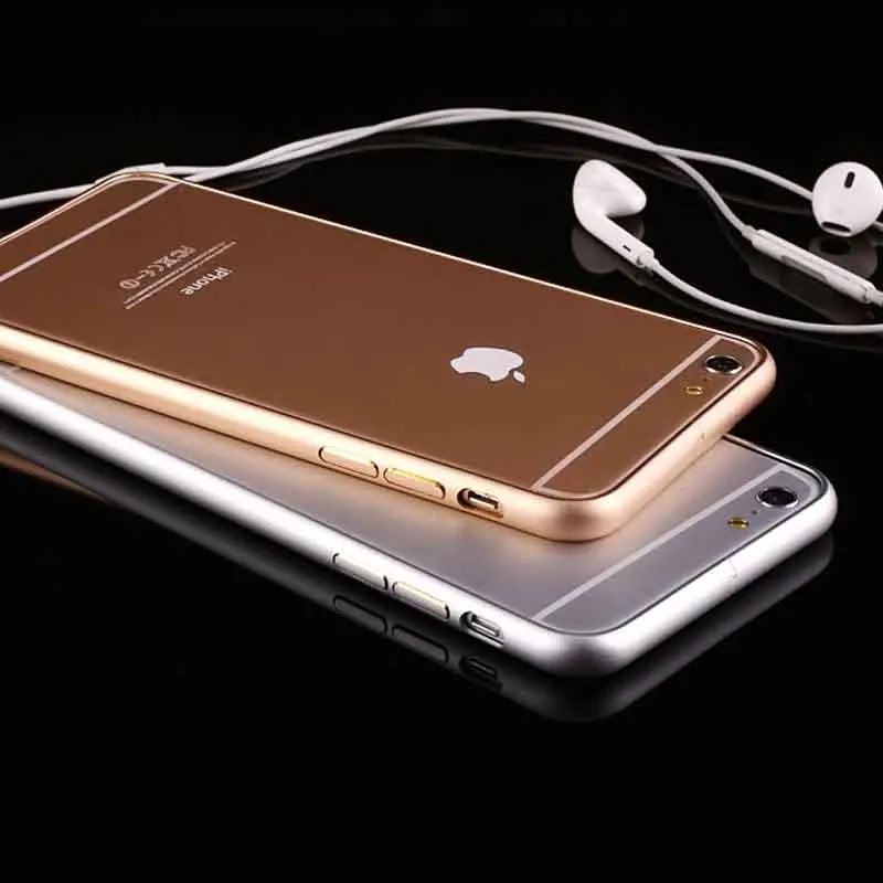 Роскошный металлический бампер чехол для iPhone 6 6s Plus 7 Алюминиевый 8 8Plus 7Plus каркас в