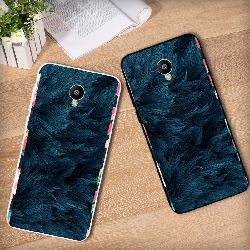 Cases For Meizu M2 Mini Luxury Black Matte Protection Shell 5.0 inch for Meilan / Soft TPU Rainbow Back Cover |