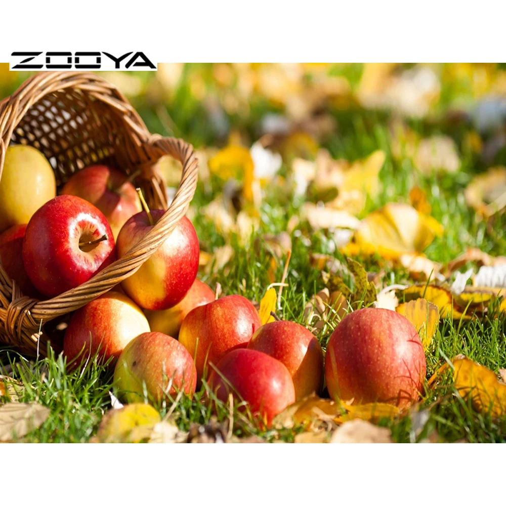 ZOOYA 2015 Новинка Сделай Сам Алмазная вышивка крестиком хрустящее красное яблоко