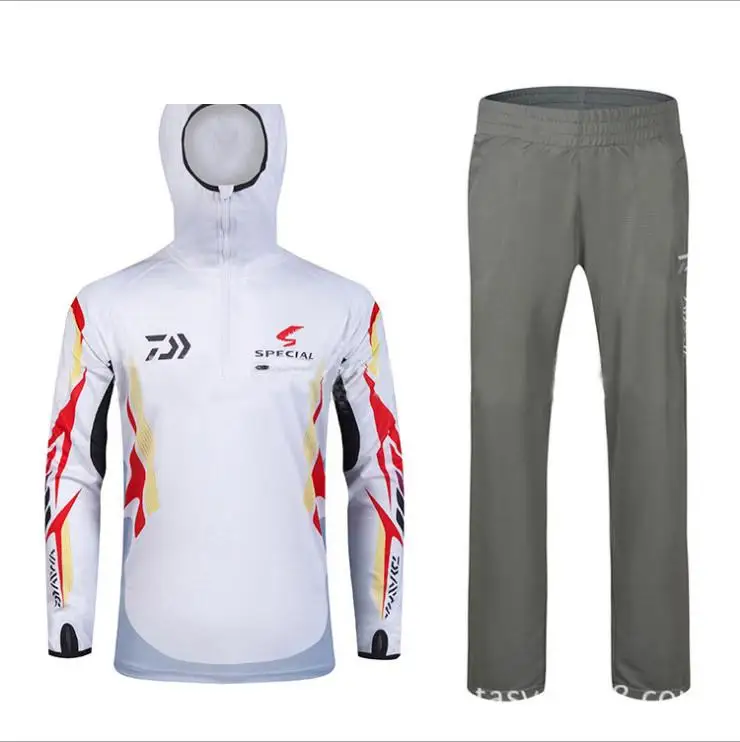 2017 теплые комплекты одежды для рыбалки Мужская дышащая Солнцезащитная уличная