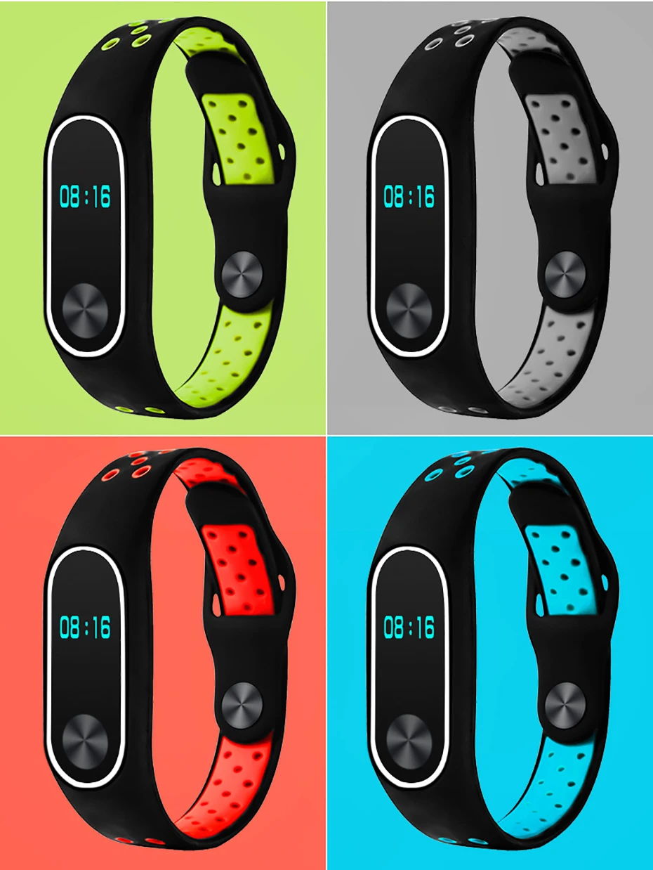 Xiaomi mi ремешок, 2 ремешка, браслет, цветной ремешок для mi Band 2, браслет, сменный смарт-браслет, аксессуары для mi band 2, силиконовый