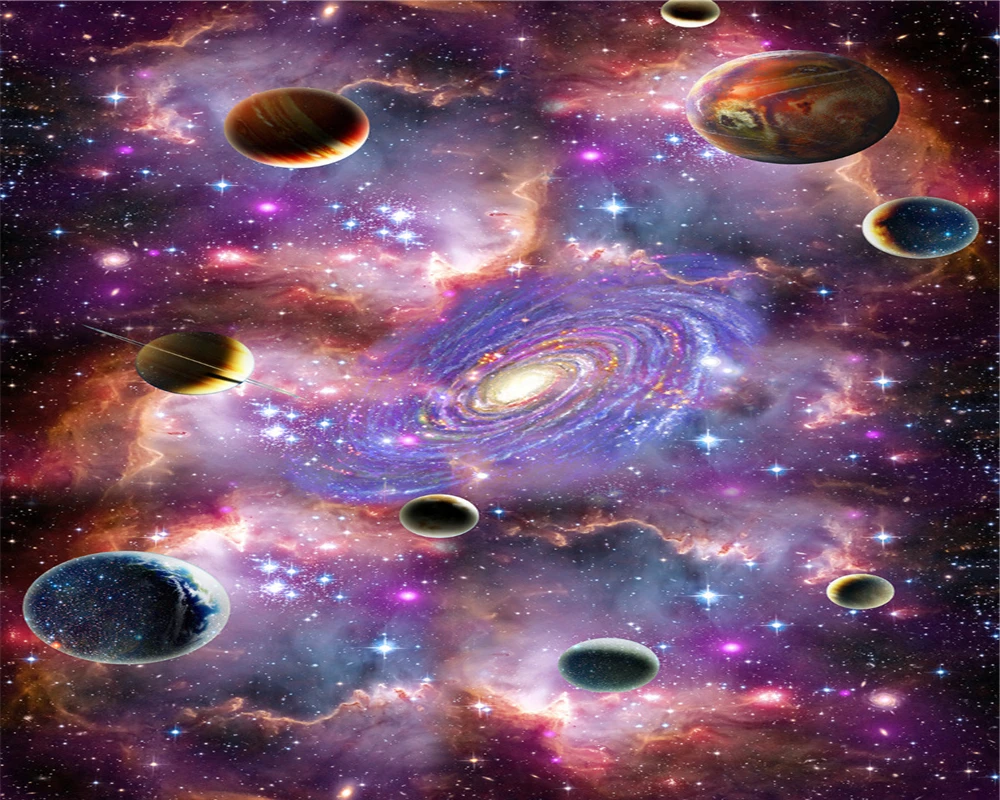 

beibehang wallpaper 3d on the wall Home interior Sticker wallpaper custom universe star galaxy galaxy self-adhesive wallpaper