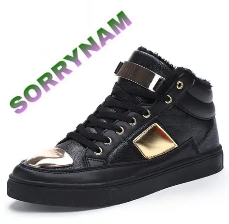 SORRYNAM 2016 New listing fashion PU leather high-top men's casual shoes High Quality Mens street style Fashion Men Shoes | Обувь