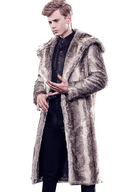 Модные меховые пальто больших размеров S-6XL! Новинка шуба из искусственного меха