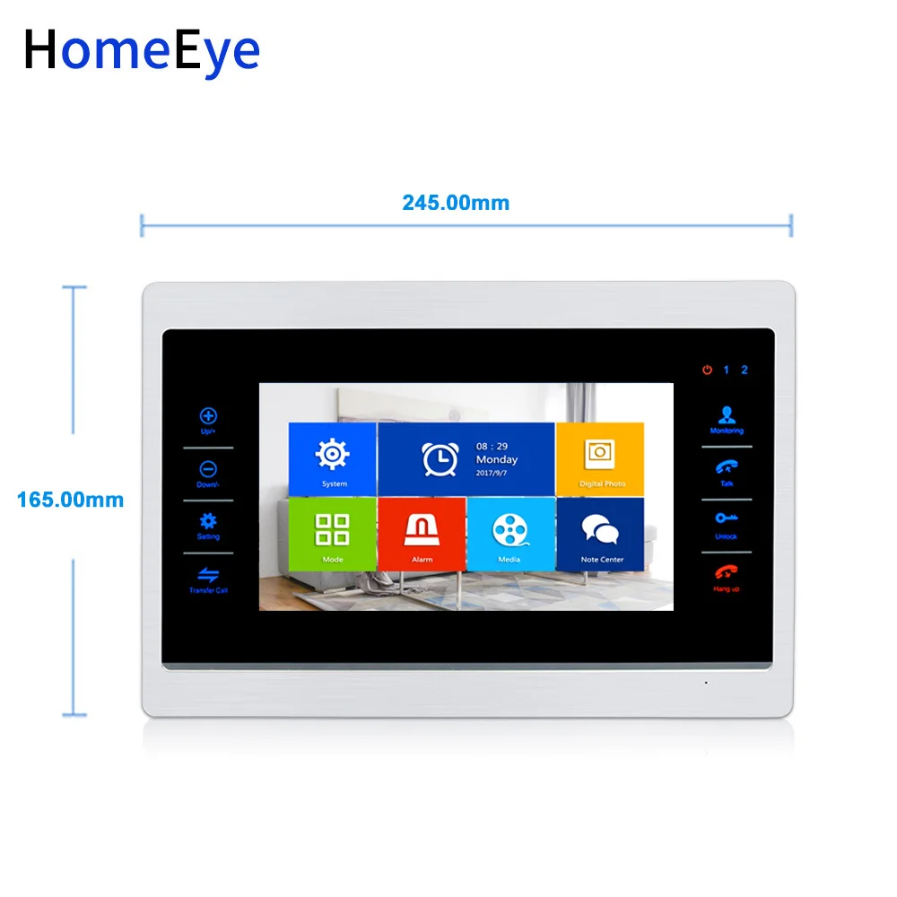 HomeEye 720P 7 дюймов HD видео телефон двери видеодомофон дом дверь управление динамик