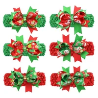 free shipping wholesale 200pcs holiday hair ribbon headband set
