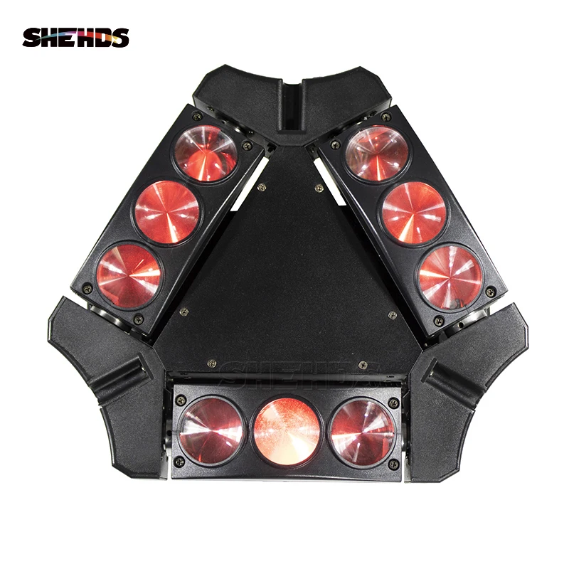 Быстрая доставка Мини светодиодный Луч 9x10 Вт RGBW4IN1 движущаяся головка DMX 512