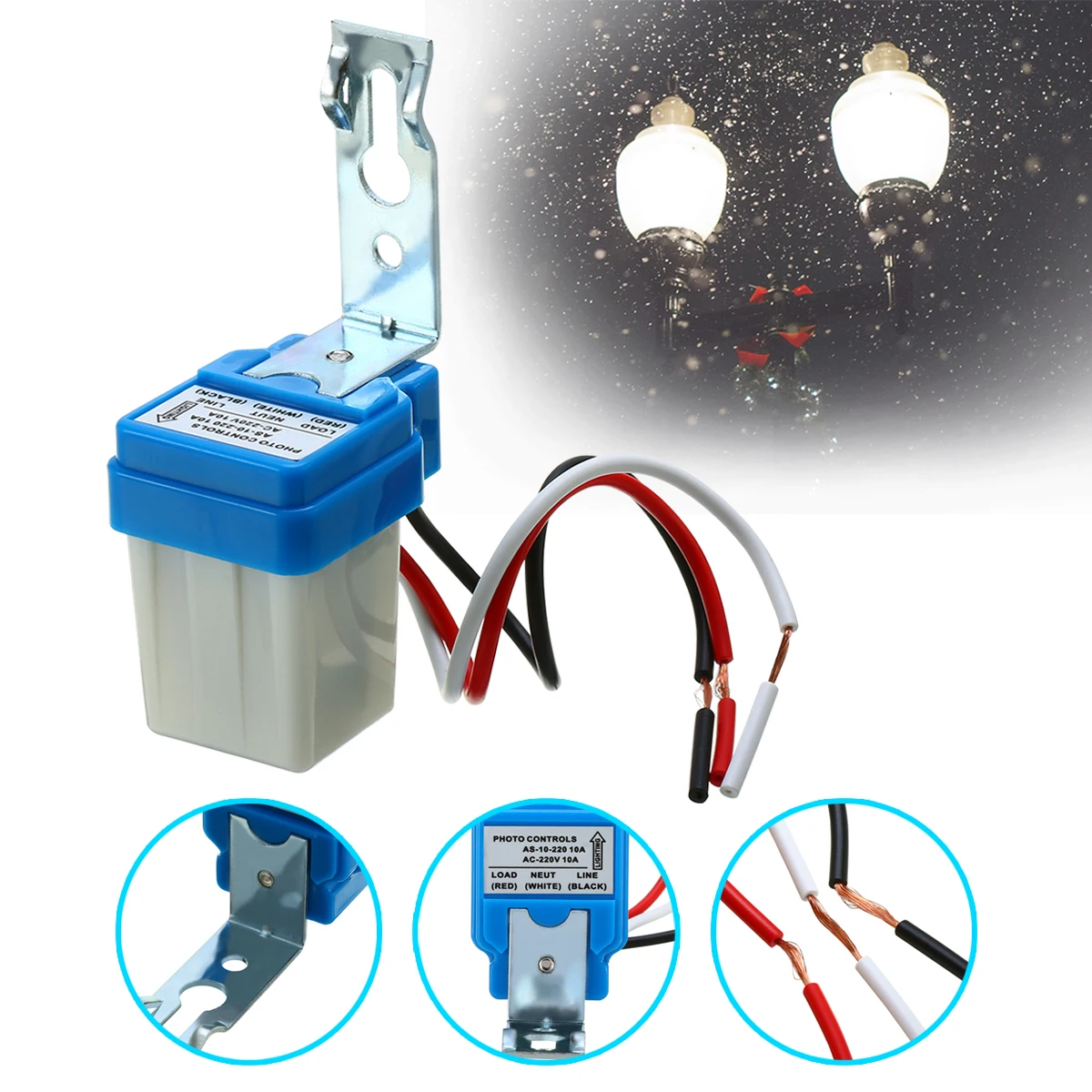 Переключатель датчика освесветильник 220 В переменного тока 10 А|Выключатели| |