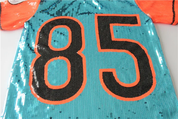 85 письмо прямого кроя с блестками в стиле хип-хоп Болельщицы сценический серый