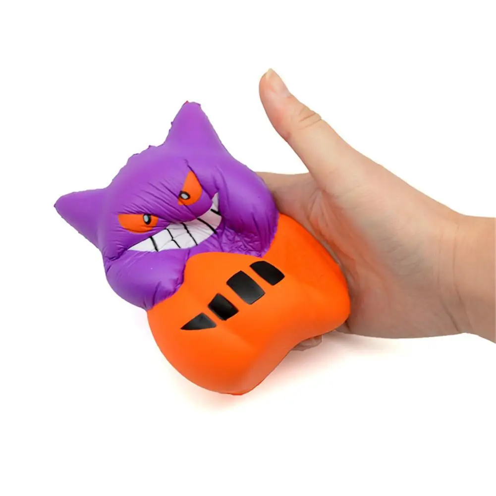 

Halloween Devil Pumpkin Demon Slow Toy Squeeze Toy Depression Toy Antistress hand squeeze cat soft doll relax squeeze Toy