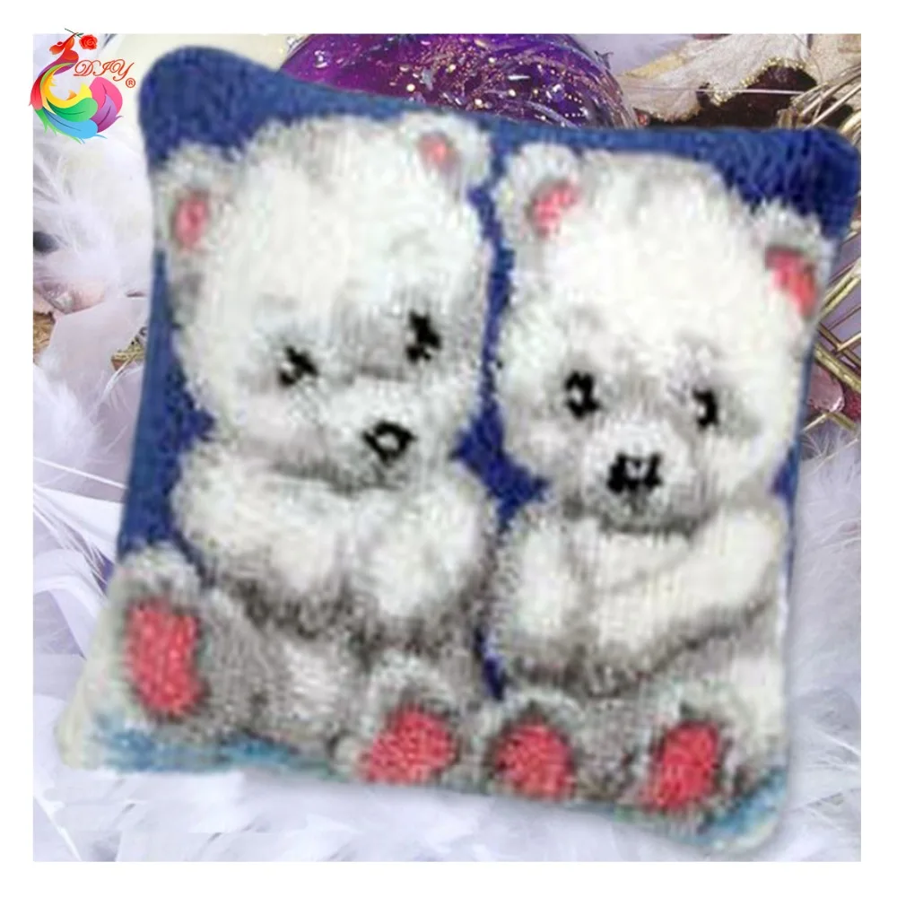 Набор подушек с крючком-защелкой для вышивки предварительно напечатанные