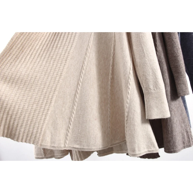 Quality guarantee Peplum Blusa Spring Autumn Poncho Knit Tops angora wool Twist Sweater Women Cardigans Coat C-003 |