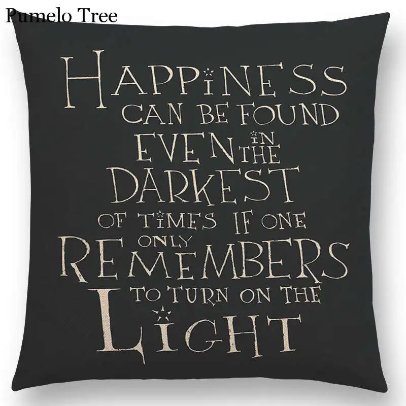 Hot Sale Decorative Letters Meaningful Short Sentences Proverb Gorgeous Words Interesting Cushion Cover Sofa Throw Pillow Case | Дом и сад