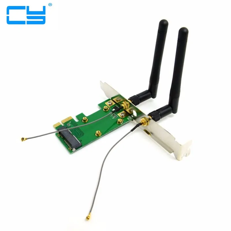 Pci e Mini PCI E pcie pci express к Express беспроводной адаптер с двумя антеннами сетевой интернет