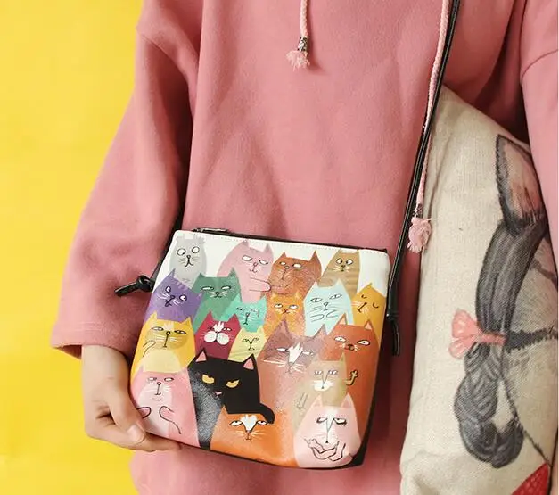 1 шт. сумка через плечо с принтом кошачьей лапы|messenger crossbody bag|crossbody baghandbag cat |