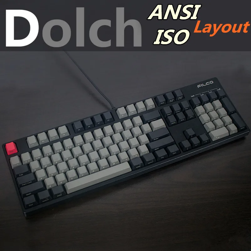 Dolch Толстая Крышка для ключей PBT ANSI макет iso стандарта 104 87 61 OEM профиль колпачки Cherry
