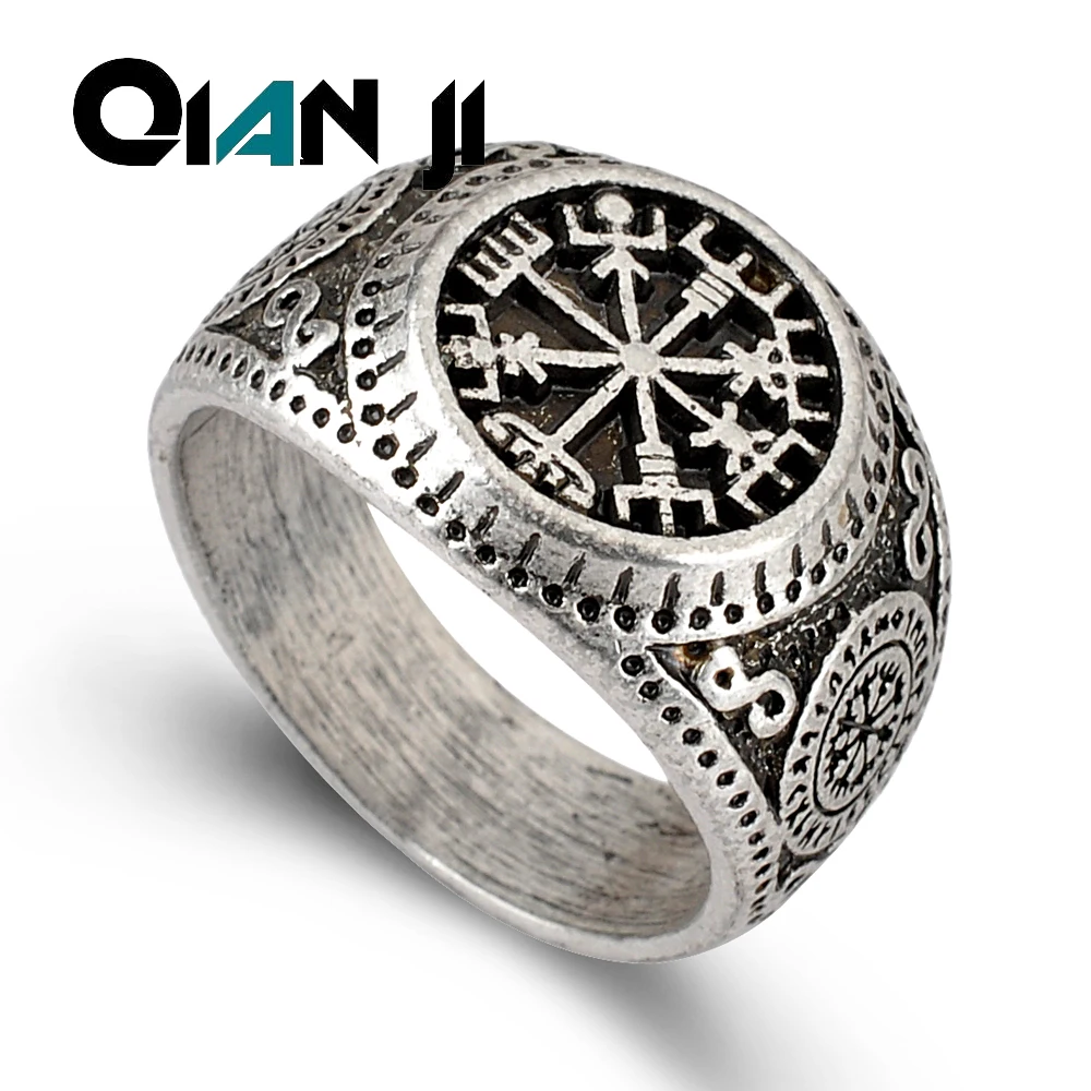 Языческая фотография ювелирные изделия Прямая поставка 1|ring men|compass ringviking ring |