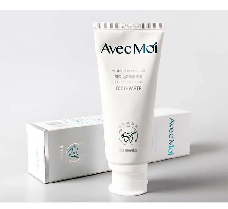 Avec Moi Probiotics зубная паста 3 шт. комбо, акватический вкус мяты, антибактериальная зубная паста, стойкий свежий бриз, отбеливание