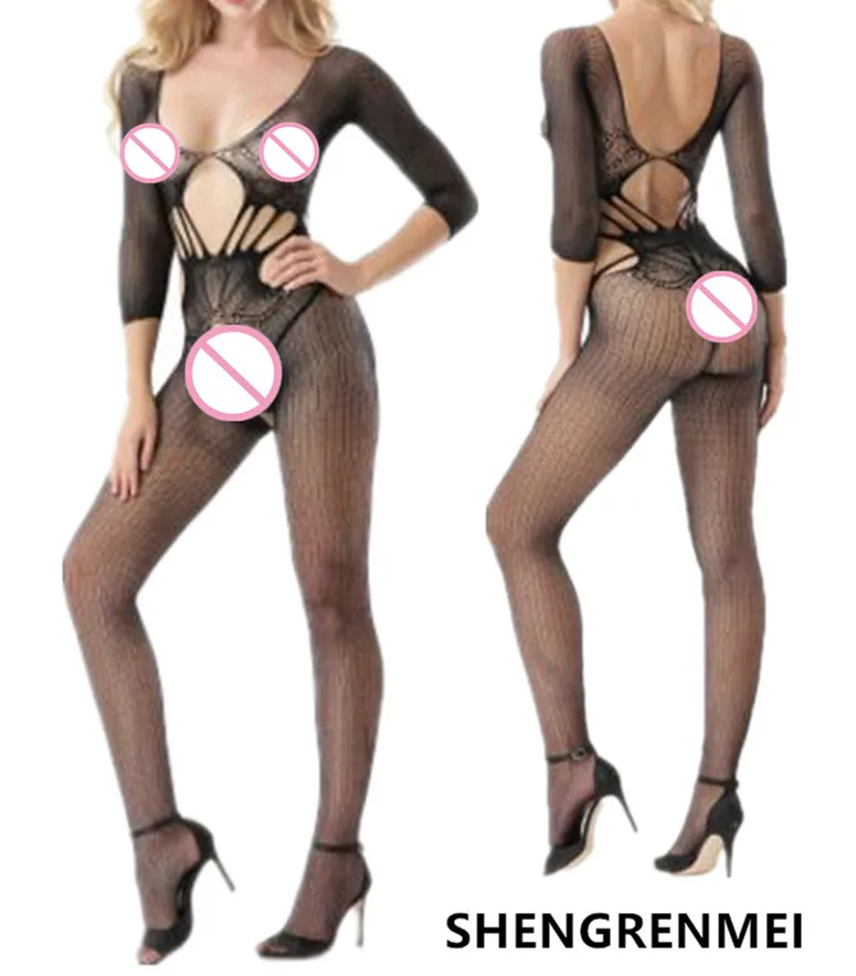

SHENGRENMEI European American Sexy Bodysuits Nightwear Uniform Long-sleeved Exotic Apparel Clothing Sexy Lingerie Queen Costume