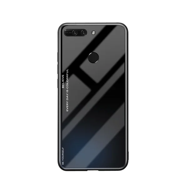T4992 Градиентный чехол из закаленного стекла для Huawei Honor 10 9 8 lite 8X 8C 9i 10i V8 V9 V10 V20 бледный magic2 новые цветные Чехлы для телефона - Цвет: T4992