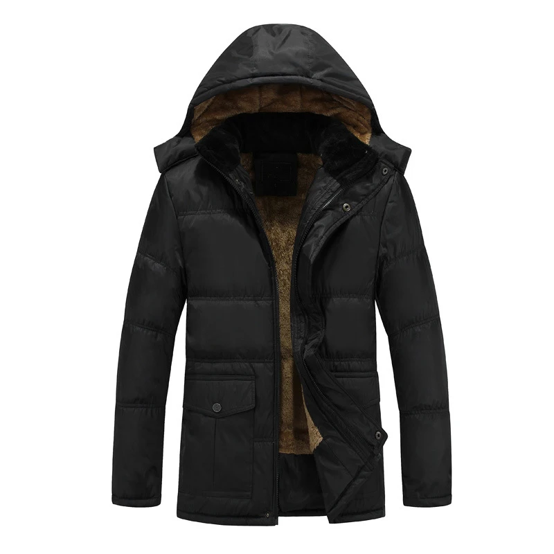 Мужская теплая зимняя куртка на флисовой подкладке с капюшоном|warm winter|warm winter jackets