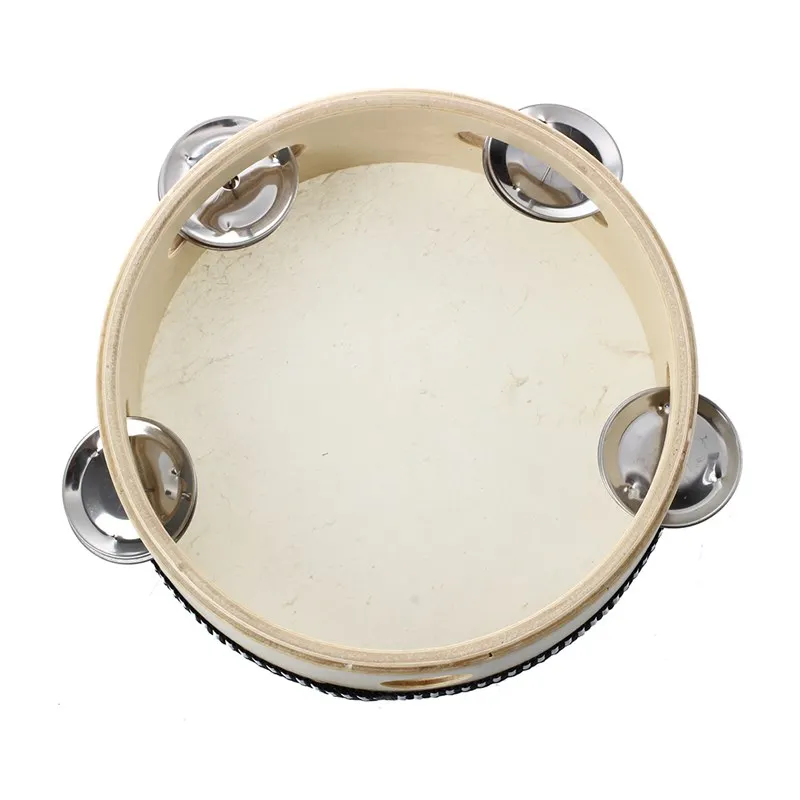 Детская игрушка бубен с дерева 6 &quotкожа | Спорт и развлечения