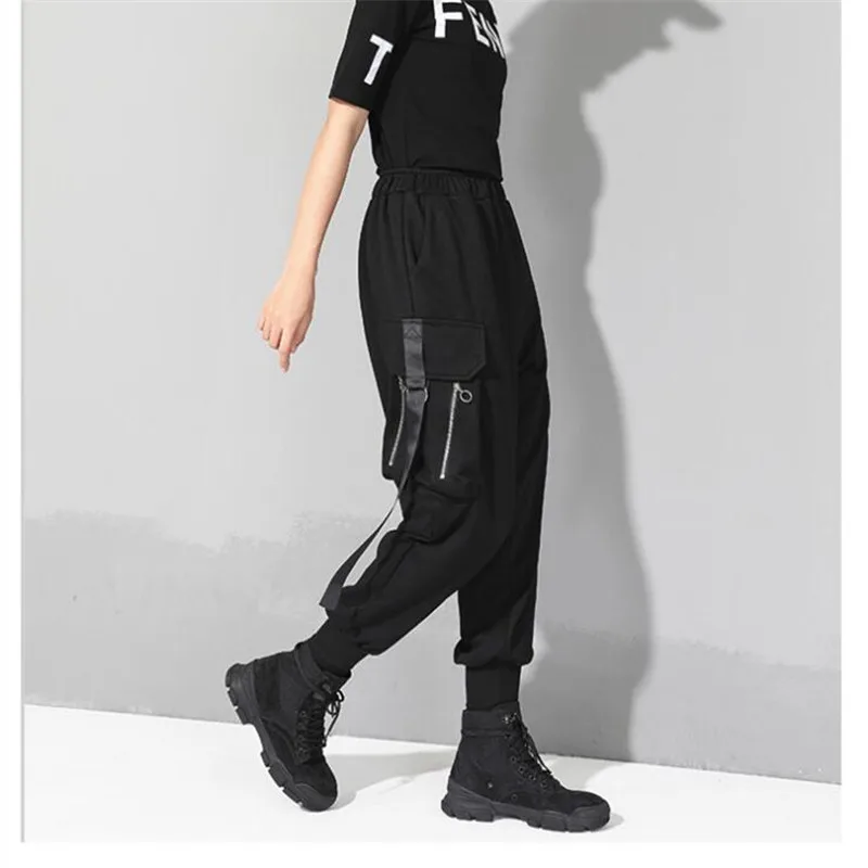 2019 Plus Size Harem Pants Women Spring elastic waistband Long Wide Leg CasualHigh quality material Loose Trousers Pantal | Женская