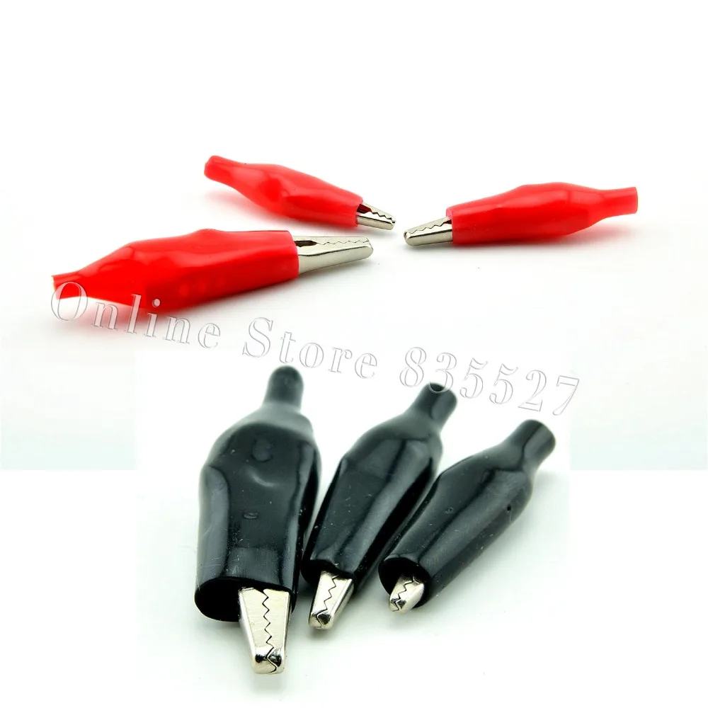 100 шт./лот (красный и черный Каждый 50 шт.) Маленький Крокодил оболочка куртка зажим