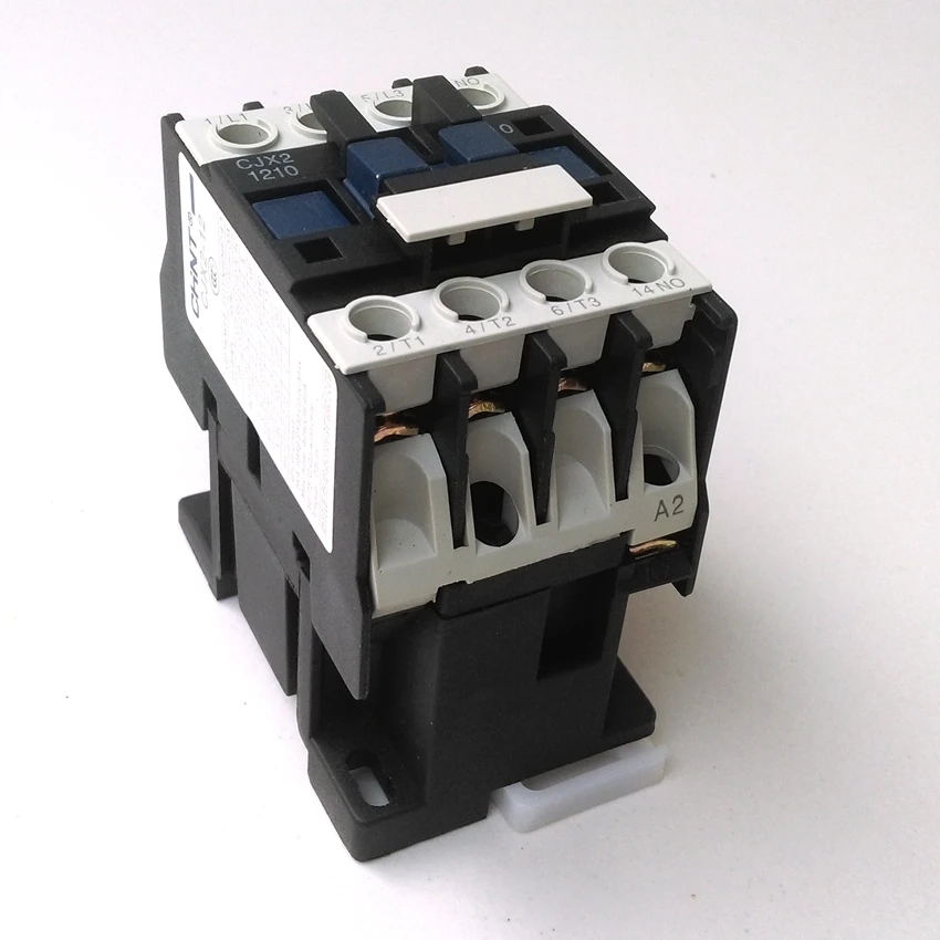 Оригинальные CHINT CJX2 1210 AC Контактор 1NO 12A катушка напряжения 380V 220V 110V 36V 24V LC1 D